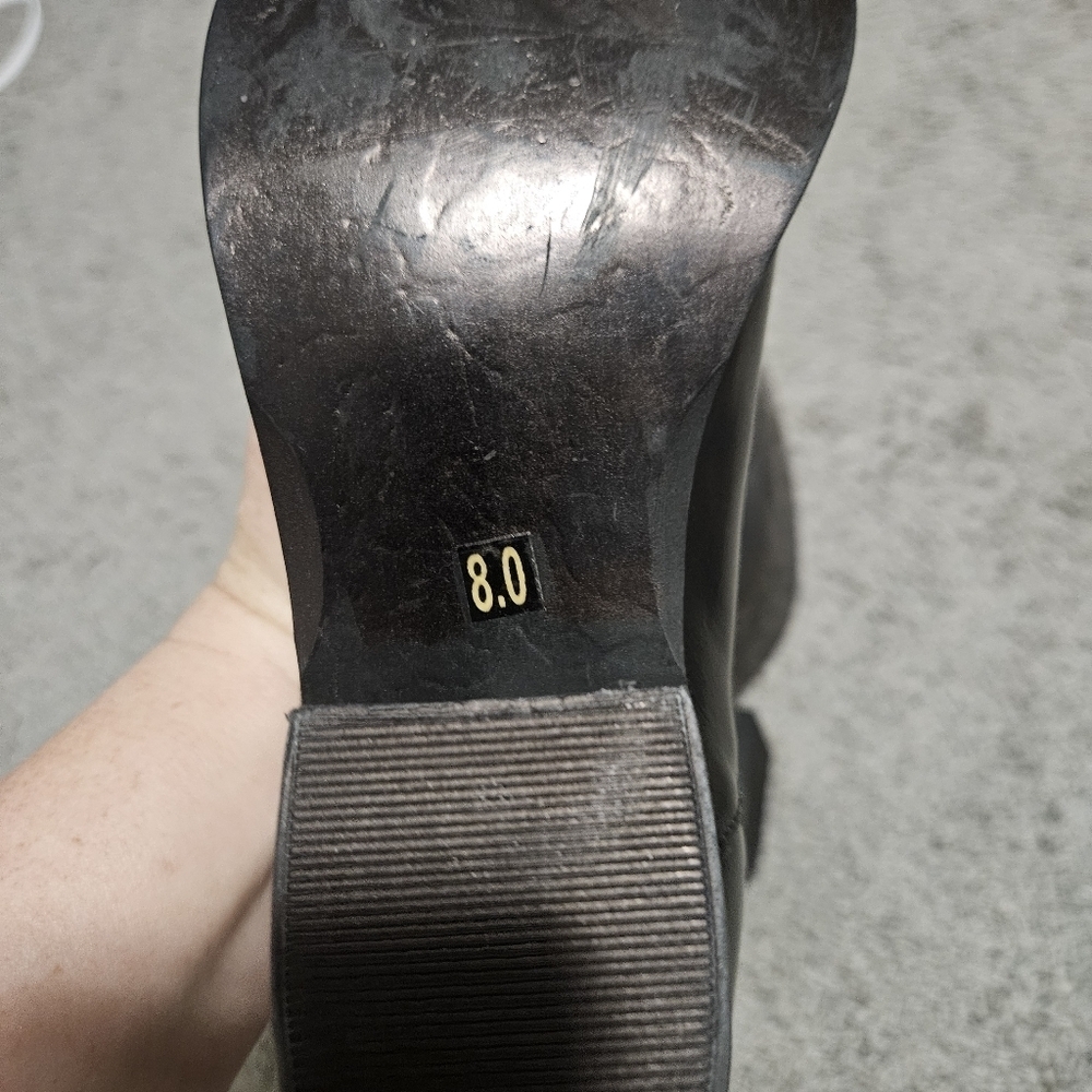 Steve Madden Anyml Black Ankle Boots Size 8 Pointy Toes — image 7 of 8